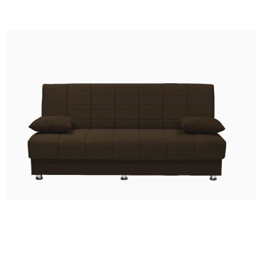 Divano letto contenitore Braga marrone 191x55x90