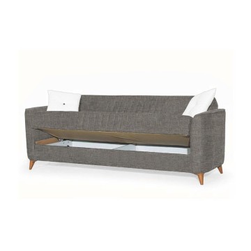 Divano letto Panama con contenitore beige