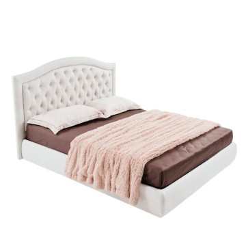 Letto matrimoniale contenitore Flatia bianco