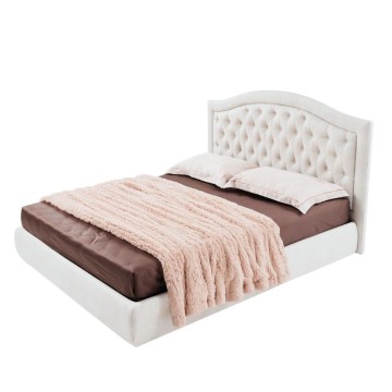 Letto matrimoniale contenitore Flatia bianco