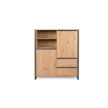 Credenza alta Denver 51 L120XP40XH140 quercia antracite