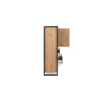 Credenza alta Denver 51 L120XP40XH140 quercia antracite