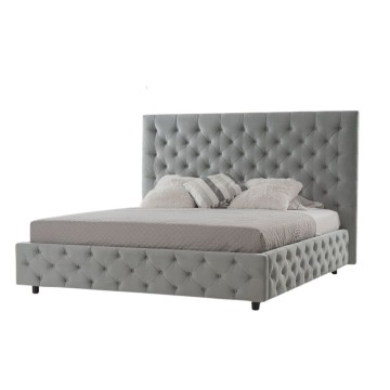 Letto matrimoniale contenitore Sondrio grigio