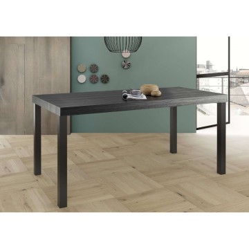 Tavolo rettangolare Giugi 189x88x78 nero frassinato