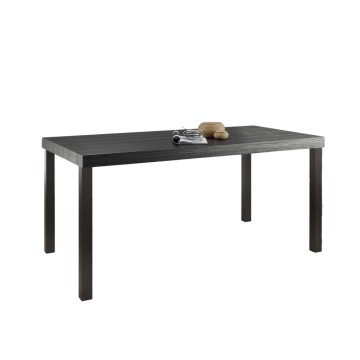 Tavolo rettangolare Giugi 189x88x78 nero frassinato