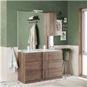 Mobile bagno Salemi120 doppia vasca rovere mercure