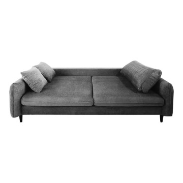 Divano Abra marrone chiaro 3 posti funzione letto