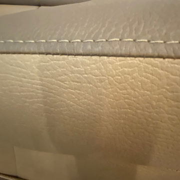 Divano angolare Gisella Mozart con pouff contenitore destro 285x238 beige marrone