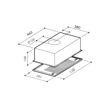 Superair Gruppo cappa incasso ECO F9 52