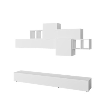 Parete attrezzata Tromen 260 cm. bianco MTV234476